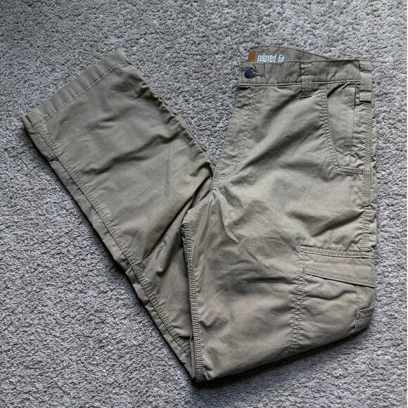 Carhartt Force Extremes Relaxed Fit Rugged Flex Cargo Pants Khaki Tan 36 x 34 - Picture 2 of 11